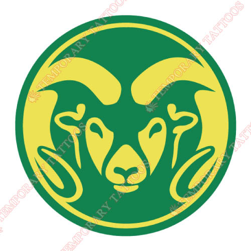 Colorado State Rams Customize Temporary Tattoos Stickers NO.4175